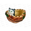 Кашпо &quotКошка в лукошке&quot (210*240мм) арт.51