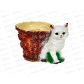 Кашпо &quotКошка с корзинкой&quot (150*210мм) арт.101