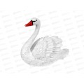 Фигура садовая из гипса &quotЛебедь средний&quot (380*410мм) арт.29