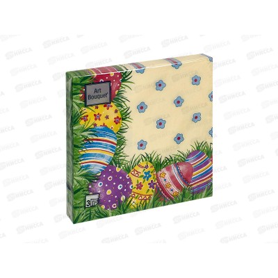 Салфетки 3сл 20л 33*33 Art Bouquet Пасхальные яйца, 37662 Салфетки 3сл 20л 33*33 Art Bouquet Пасхальные яйца, 37662