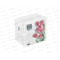 Салфетки 1 слойные 100 листов 24*24 Bouguet Elegant Розовые тюльпаны, 57379 *16