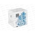 Салфетки 1 слойные 100 листов 24*24 Bouguet Elegant Синий цветок, 57371 *16
