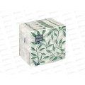 Салфетки 1 слойные 100 листов 24*24 Bouguet Elegant Узоры зеленые, 57370 *16