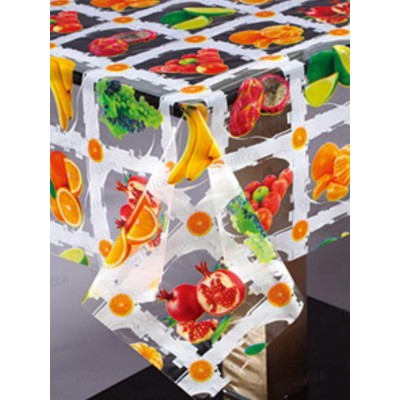 Клеенка прозрачная MIRAGE Н055 1,37м*010мм*25м с печатью