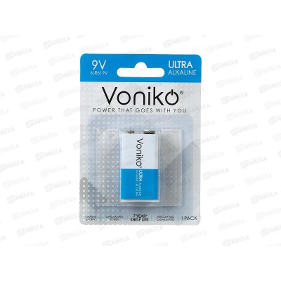 Батарейка VONIKO 6LR61, 9В *1/10