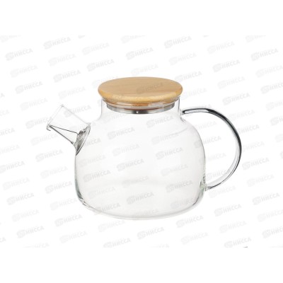 Чайник заварочный 1л Vetta металл фильтр стекло 850-227 г