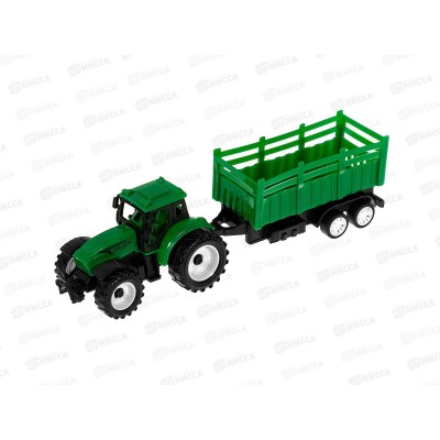 Трактор №669-11 с прицепом инерционный пакет 30*13*6
