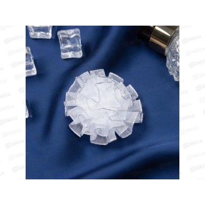 Резинка  д/в &quotШкольница&quot края волна блеск 6см белый 10526766