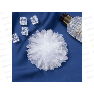 Резинка д/в "Школьница" острые края бант 10см белый 10526769 Резинка д/в "Школьница" острые края бант 10см белый 10526769