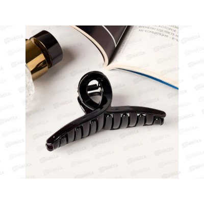 Краб д/волос "Глянец" утонченная петля 9*3,5см черный 6970550 Краб д/волос "Глянец" утонченная петля 9*3,5см черный 6970550