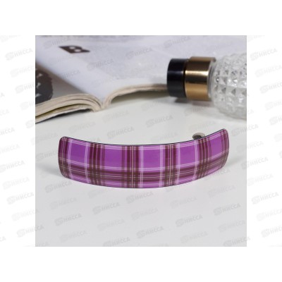 Заколка-автомат д/в &quotСильва&quot клетка блеск 9см микс 10691278