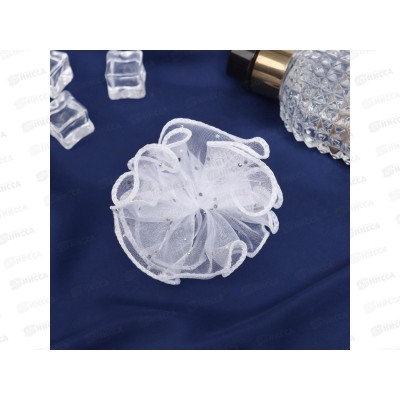 Резинка  д/в &quotШкольница&quot бант волна 7см белый 10692306