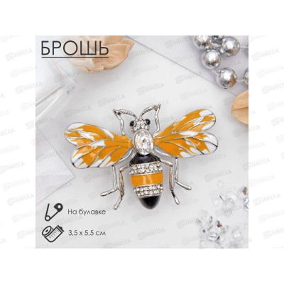 Брошь "Пчела" медуница 3724028