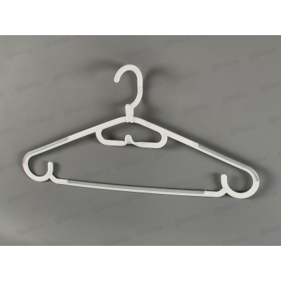 Вешалка для одежды антискользящая Daily с крючком р 48-50 Белый 434285916 БП Вешалка для одежды антискользящая Daily с крючком р 48-50 Белый 434285916 БП