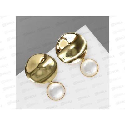 Серьги "Античность" круг золото 10470699 Серьги "Античность" круг золото 10470699