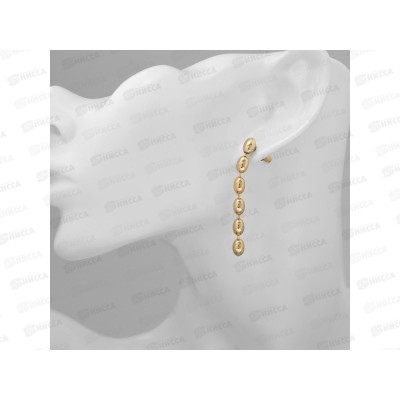 Серьги "Бусины" рис золото 10478942 Серьги "Бусины" рис золото 10478942