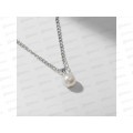 Кулон "Жемчужная бусинка" белый 42см 4964985