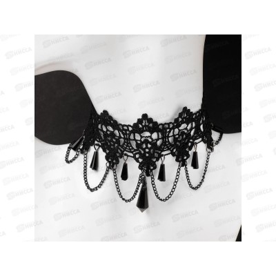 Чокер "Госпожа" осколки и цепочки 5514744 Чокер "Госпожа" осколки и цепочки 5514744