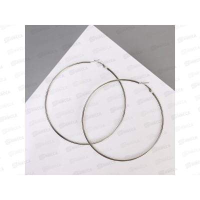 Серьги-кольца "Классика" 10см 618113 Серьги-кольца "Классика" 10см 618113