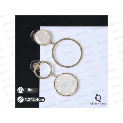 Серьги &quotВолшебство&quot круг и кольцо 7472843