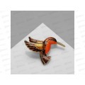 Брошь  "Птица" колибри 9626912