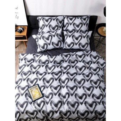 КПБ 1,5сп Бязь 120гр НН Dаrk love 71063-1+70648-29 50*70(2)
