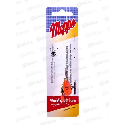 Блесна вращ. MEPPS Aglia Fluo №1 Orange 3,5г 369981