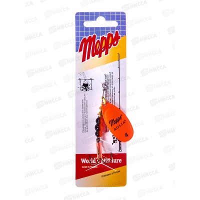 Блесна вращ. MEPPS Aglia Fluo №4 Orange 9г 369984