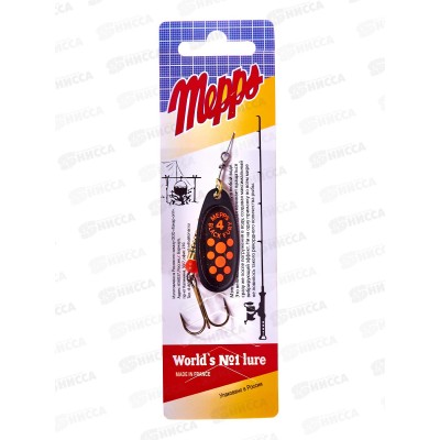 Блесна вращ. MEPPS Black Fury Orange NR №4 8г 370114 Блесна вращ. MEPPS Black Fury Orange NR №4 8г 370114