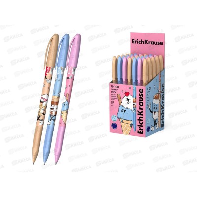 Ручка шар. EK 63106 U-108 Stick Yummy  0,1мм синий *50 Ручка шар. EK 63106 U-108 Stick Yummy  0,1мм синий *50