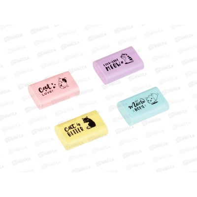 Ластик MESHU Live Love Meow 37*24*11мм MS_47153 *36/360 Ластик MESHU Live Love Meow 37*24*11мм MS_47153 *36/360