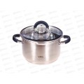 Кастрюля Lara Ника LR02-907 20*12,5см 3,9л индукц дно крышка стекло Кастрюля Lara Ника LR02-907 20*12,5см 3,9л индукц дно крышка стекло