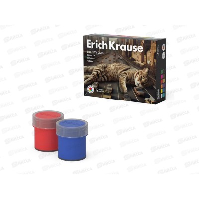 Гуашь EK Big City Cats 12цв 20мл, 62982 *18 Гуашь EK Big City Cats 12цв 20мл, 62982 *18