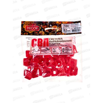 Зажим &quotВорота&quot 0,5мм 100шт пакет СВП 669-0100 *30