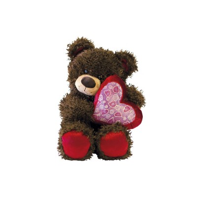 Мягкая игрушка "Медвежонок Чиба с сердцем" МЧС01 Мягкая игрушка "Медвежонок Чиба с сердцем" МЧС01