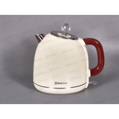 Чайник электр. SA-2187WBR 1,7л Бело-коричневый