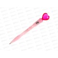 Ручка шар. MAZARI Heart синяя, 0.7мм,с подсвет. M-7864-70 *36