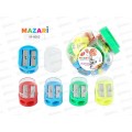 Точилка MAZARI Ovale, 2 отверст,конт.4 цвета асс., M-6662 *12 Точилка MAZARI Ovale, 2 отверст,конт.4 цвета асс., M-6662 *12
