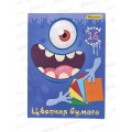 Цветная бум.16л 16цв SILWERHOF одност.А4 Монстрики 1835504 Цветная бум.16л 16цв SILWERHOF одност.А4 Монстрики 1835504