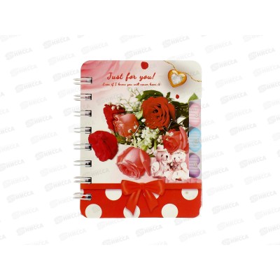 Блокнот 60л MAZARI 12*9,3см, Цветы, на евроспир. диз в асс M-9165 *12 Блокнот 60л MAZARI 12*9,3см, Цветы, на евроспир. диз в асс M-9165 *12