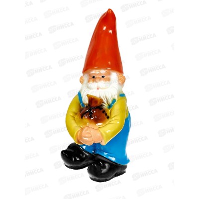 Фигура садовая из гипса &quotГном с мешком&quot (520*210мм) арт.138