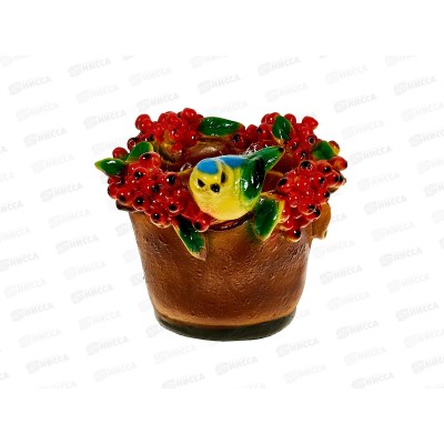Кашпо "Синица на рябине" (170*200мм) арт.179