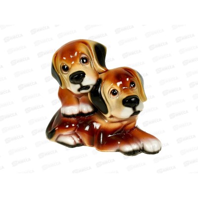 Фигура садовая из гипса &quotЛабрадоры&quot (210*240мм) арт.187