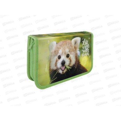 Пенал ПЧЕЛКА 1отд., Soft Красная панда 2023 190*115, ПО-021 *30