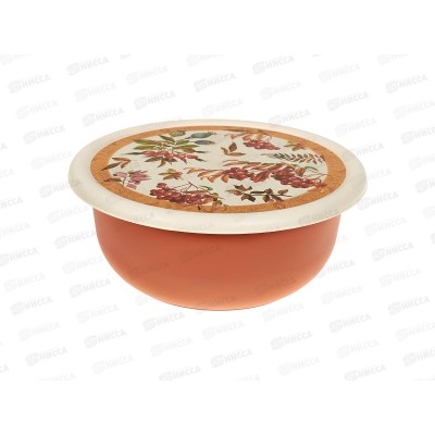 Миска 2,1л с/кр с декором Оранжевый 222143305/04 *24