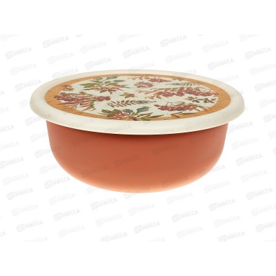 Миска 3,2л с/кр с декором Оранжевый 222143405/04 *12