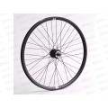 Колесо велосипедное 26" заднее в сборе, под трещотку, v-drake/disc, гайки, 335841
