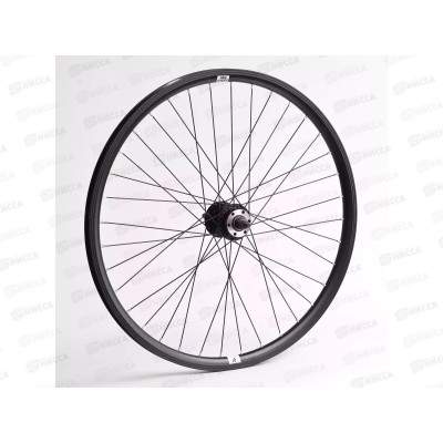 Колесо велосипедное 26&quot заднее в сборе, под трещотку, v-drake/disc, гайки, 335841