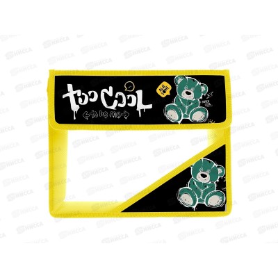 Папка д/тетр. ПЧЕЛКА А5 лип.,Крутой медведь  2025 2 отд ПМ-А5-36 *50