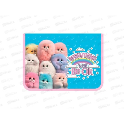 Папка д/труда ПЧЕЛКА А4 молн.вокруг Разноцветные пушистики ПТР-5 *50 Папка д/труда ПЧЕЛКА А4 молн.вокруг Разноцветные пушистики ПТР-5 *50